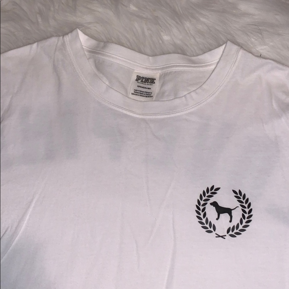 Pink crop top long sleeve